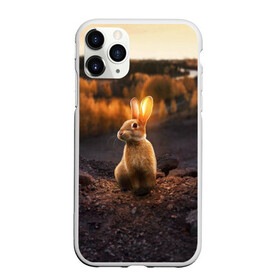 Чехол для iPhone 11 Pro Max матовый с принтом Солнечный зайчик в Санкт-Петербурге, Силикон |  | заяц | кролик | лес | пейзаж | поле | природа | пушистый | солнце | уши