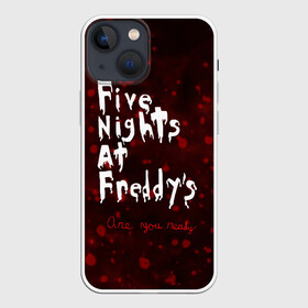 Чехол для iPhone 13 mini с принтом Five Nights at Freddy’s в Санкт-Петербурге,  |  | bear | five | five nights at freddys | fnaf | freddy | game | games | halloween | horror | nights | жуть | зубы | игра | игры | медведь | медвежонок | мишка | ночей | пять | ужастик | ужасы | фнаф | фредди | хэллоуин