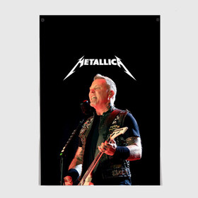 Постер с принтом Metallica в Санкт-Петербурге, 100% бумага
 | бумага, плотность 150 мг. Матовая, но за счет высокого коэффициента гладкости имеет небольшой блеск и дает на свету блики, но в отличии от глянцевой бумаги не покрыта лаком | hard | heavy | hetfield | metal | metallica | music | rock | метал | металл | металлика | метла | музыка | рок | хард | хэви | хэтфилд