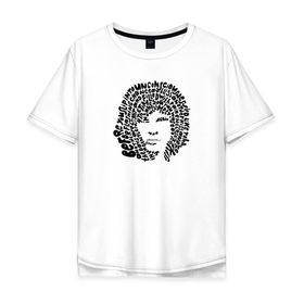 Мужская футболка хлопок Oversize с принтом Jim Morrison в Санкт-Петербурге, 100% хлопок | свободный крой, круглый ворот, “спинка” длиннее передней части | Тематика изображения на принте: jim morrison | the cristal ship | the doors | джим моррисон | доорз