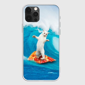 Чехол для iPhone 12 Pro Max с принтом Кот Серфер в Санкт-Петербурге, Силикон |  | Тематика изображения на принте: cat | fast | fastfood | food | meme | party | pizza | sea | serf | wave | вечеринка | волна | еда | кошак | кошка | мем | море | пицца | серф | фастфуд