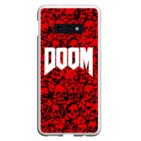 Чехол для Samsung S10E с принтом DOOM в Санкт-Петербурге, Силикон | Область печати: задняя сторона чехла, без боковых панелей | devil | doom | hell | mark of the doom slayer | slayer | ад | гарнил | дум | знаки | иероглифы | компьютерные игры 2019 | преисподняя | символ | солдат