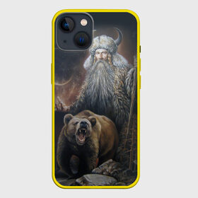 Чехол для iPhone 13 с принтом Велес в Санкт-Петербурге,  |  | ethnic | folk | runes | slav | велес | медведь | руны | русь | славяне | фолк | фольклор | этника | этно | язычество