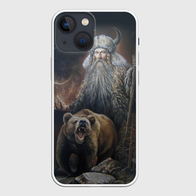 Чехол для iPhone 13 mini с принтом Велес в Санкт-Петербурге,  |  | ethnic | folk | runes | slav | велес | медведь | руны | русь | славяне | фолк | фольклор | этника | этно | язычество