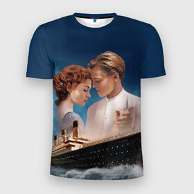 Мужская футболка 3D спортивная с принтом Титаник в Санкт-Петербурге, 100% полиэстер с улучшенными характеристиками | приталенный силуэт, круглая горловина, широкие плечи, сужается к линии бедра | 