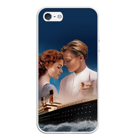 Чехол для iPhone 5/5S матовый с принтом Титаник в Санкт-Петербурге, Силикон | Область печати: задняя сторона чехла, без боковых панелей | Тематика изображения на принте: 