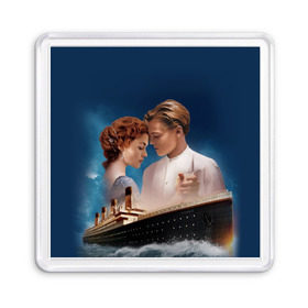 Магнит 55*55 с принтом Титаник в Санкт-Петербурге, Пластик | Размер: 65*65 мм; Размер печати: 55*55 мм | Тематика изображения на принте: 
