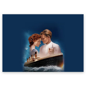 Поздравительная открытка с принтом Титаник в Санкт-Петербурге, 100% бумага | плотность бумаги 280 г/м2, матовая, на обратной стороне линовка и место для марки
 | Тематика изображения на принте: 
