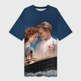 Платье-футболка 3D с принтом Титаник в Санкт-Петербурге,  |  | Тематика изображения на принте: 