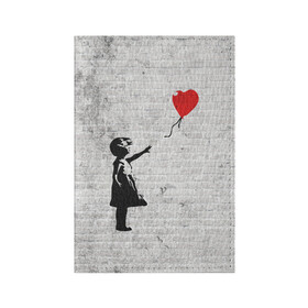 Обложка для паспорта матовая кожа с принтом Бэнкси: Девочка с Шаром в Санкт-Петербурге, натуральная матовая кожа | размер 19,3 х 13,7 см; прозрачные пластиковые крепления | Тематика изображения на принте: art | balloon | banksy | culture | girl | graffity | heart | hearts | red | арт | бэнкси | граффити | девочка | девочка с шаром | красный | красным | культура | сердечки | сердечко | сердце | стрит | шар | шарик | шариком