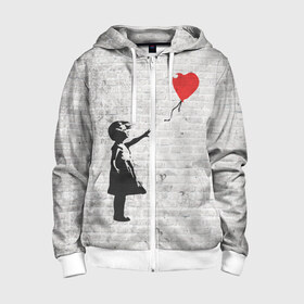 Детская толстовка 3D на молнии с принтом Бэнкси: Девочка с Шаром в Санкт-Петербурге, 100% полиэстер |  манжеты и пояс оформлены широкой мягкой резинкой, двухслойный капюшон со шнурком для регулировки, спереди карманы и застежка-молния
 | art | balloon | banksy | culture | girl | graffity | heart | hearts | red | арт | бэнкси | граффити | девочка | девочка с шаром | красный | красным | культура | сердечки | сердечко | сердце | стрит | шар | шарик | шариком