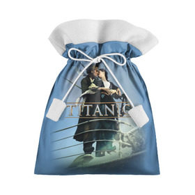 Подарочный 3D мешок с принтом Титаник постер в Санкт-Петербурге, 100% полиэстер | Размер: 29*39 см | Тематика изображения на принте: 