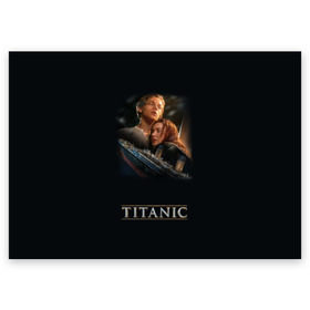 Поздравительная открытка с принтом Титаник Джек и Роза в Санкт-Петербурге, 100% бумага | плотность бумаги 280 г/м2, матовая, на обратной стороне линовка и место для марки
 | Тематика изображения на принте: 