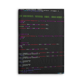 Обложка для автодокументов с принтом Программный код в Санкт-Петербурге, натуральная кожа |  размер 19,9*13 см; внутри 4 больших “конверта” для документов и один маленький отдел — туда идеально встанут права | computer code | hacker | html | it | php | technology | код | компьютеры | материнская плата | программист | хакер