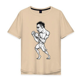 Мужская футболка хлопок Oversize с принтом Tony Ferguson art в Санкт-Петербурге, 100% хлопок | свободный крой, круглый ворот, “спинка” длиннее передней части | ferguson | mma | tony | ufc | арманн | бокс | борьба | джиу джитсу | кукуй | тони | фергюсон | эль | энтони