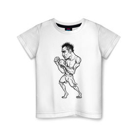 Детская футболка хлопок с принтом Tony Ferguson art в Санкт-Петербурге, 100% хлопок | круглый вырез горловины, полуприлегающий силуэт, длина до линии бедер | ferguson | mma | tony | ufc | арманн | бокс | борьба | джиу джитсу | кукуй | тони | фергюсон | эль | энтони