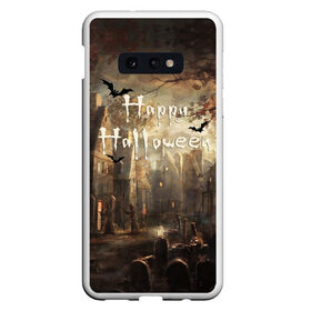 Чехол для Samsung S10E с принтом Halloween в Санкт-Петербурге, Силикон | Область печати: задняя сторона чехла, без боковых панелей | Тематика изображения на принте: аниме | ведьма | девушка | зомби | ирландия | кладбище | колдун | кости | кошки | летучие | луна | мертвец | мёртвые | монстры | мыши | ночь | оборотни | пауки | паутина | подарок | праздник | свет | свечи