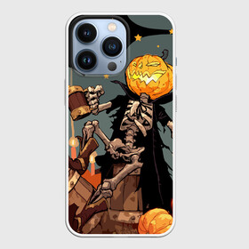 Чехол для iPhone 13 Pro с принтом Halloween в Санкт-Петербурге,  |  | аниме | ведьма | девушка | зомби | ирландия | кладбище | колдун | кости | кошки | летучие | луна | мертвец | мёртвые | монстры | мыши | ночь | оборотни | пауки | паутина | подарок | праздник | свет | свечи