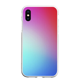 Чехол для iPhone XS Max матовый с принтом Colorful Gradient в Санкт-Петербурге, Силикон | Область печати: задняя сторона чехла, без боковых панелей | abstract | blue | gradient | iphone | red | theme | абстракция | айфон | градиент | заставка | тема