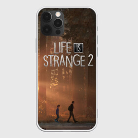 Чехол для iPhone 12 Pro с принтом Life is Strange 2 в Санкт-Петербурге, силикон | область печати: задняя сторона чехла, без боковых панелей | Тематика изображения на принте: adventure | life | life is strange | road | video game | дороги | жизнь | закат | квест | лес | приключения