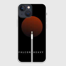 Чехол для iPhone 13 mini с принтом Falcon Heavy в Санкт-Петербурге,  |  | falcon heavy | ilon mask | spacex | tesla | tesla roadster | илон маск | спейс икс | спейс экс | тесла | тесла родстер