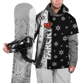 Накидка на куртку 3D с принтом Новогодний Far Cry в Санкт-Петербурге, 100% полиэстер |  | Тематика изображения на принте: 