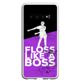 Чехол для Samsung Galaxy S10 с принтом Floss Like A Boss в Санкт-Петербурге, Силикон | Область печати: задняя сторона чехла, без боковых панелей | Тематика изображения на принте: battle | boss | epic | floss | fortnite | game | games | lama | pubg | pvp | royale | save | survival | the | world | битва | выживание | дроп | игра | игры | королевская | лама | массакр | мир | пабг | спасти | фортнайт