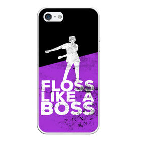 Чехол для iPhone 5/5S матовый с принтом Floss Like A Boss в Санкт-Петербурге, Силикон | Область печати: задняя сторона чехла, без боковых панелей | battle | boss | epic | floss | fortnite | game | games | lama | pubg | pvp | royale | save | survival | the | world | битва | выживание | дроп | игра | игры | королевская | лама | массакр | мир | пабг | спасти | фортнайт