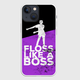 Чехол для iPhone 13 mini с принтом Floss Like A Boss в Санкт-Петербурге,  |  | battle | boss | epic | floss | fortnite | game | games | lama | pubg | pvp | royale | save | survival | the | world | битва | выживание | дроп | игра | игры | королевская | лама | массакр | мир | пабг | спасти | фортнайт