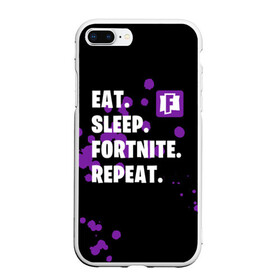 Чехол для iPhone 7Plus/8 Plus матовый с принтом Eat Sleep Fortnite Repeat в Санкт-Петербурге, Силикон | Область печати: задняя сторона чехла, без боковых панелей | battle | boss | epic | floss | fortnite | game | games | lama | pubg | pvp | royale | save | survival | the | world | битва | выживание | дроп | игра | игры | королевская | лама | массакр | мир | пабг | спасти | фортнайт