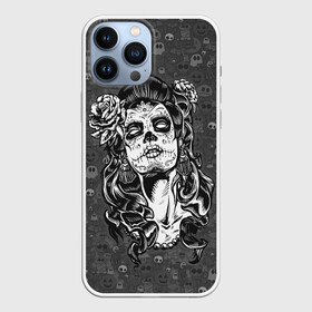 Чехол для iPhone 13 Pro Max с принтом Sugar girl в Санкт-Петербурге,  |  | Тематика изображения на принте: death | dia | helloween | witch | праздник | хелоуин | хэллоуин | череп
