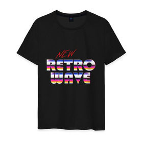 Мужская футболка хлопок с принтом New Retro Wave Epic в Санкт-Петербурге, 100% хлопок | прямой крой, круглый вырез горловины, длина до линии бедер, слегка спущенное плечо. | 