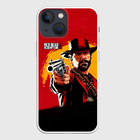 Чехол для iPhone 13 mini с принтом Red Dead Redemption 2 в Санкт-Петербурге,  |  | dead | die | flag | game | games | gta | rdr | rdr2 | red | redemption | rockstar | sun | sunset | western | вестерн | выкуп | гта | дикий | закат | запад | игра | игры | красный | мертвый | поле | рдр | рдр2 | рокстар | солнце