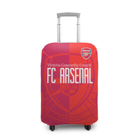 Чехол для чемодана 3D с принтом FC Arsenal в Санкт-Петербурге, 86% полиэфир, 14% спандекс | двустороннее нанесение принта, прорези для ручек и колес | arsenal | arsenal football club | арсенал | футбольный клуб