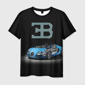 Мужская футболка 3D с принтом Bugatti в Санкт-Петербурге, 100% полиэфир | прямой крой, круглый вырез горловины, длина до линии бедер | autosport | bugatti | dark | design | italy | speed | sportcar | streetracing | автомобиль | автоспорт | гонка | дизайн | италия | конюшня | красота | престиж | скорость | спорткар | стритрейсинг | тачка | точило | черный