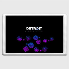 Магнит 45*70 с принтом Новогодний Detroit: Become human в Санкт-Петербурге, Пластик | Размер: 78*52 мм; Размер печати: 70*45 | 
