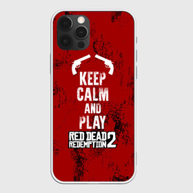 Чехол для iPhone 12 Pro с принтом RDR2 в Санкт-Петербурге, силикон | область печати: задняя сторона чехла, без боковых панелей | game | gamer | keep calm | rdr2 | red dead redemption 2 | rockstar studios | игры