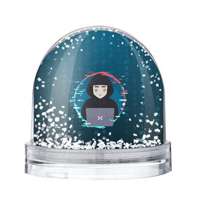 Снежный шар с принтом Anonymous hacker в Санкт-Петербурге, Пластик | Изображение внутри шара печатается на глянцевой фотобумаге с двух сторон | anonymous | hacker | it | аноним | взлом | компьютер | ноутбук | программист | хакер