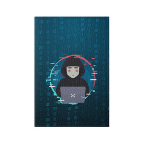 Обложка для паспорта матовая кожа с принтом Anonymous hacker в Санкт-Петербурге, натуральная матовая кожа | размер 19,3 х 13,7 см; прозрачные пластиковые крепления | anonymous | hacker | it | аноним | взлом | компьютер | ноутбук | программист | хакер