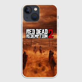 Чехол для iPhone 13 mini с принтом RED DEAD REDEMPTION 2 в Санкт-Петербурге,  |  | game | red dead | red dead redemption 2 | redemption 2 | rockstar games | бандиты | дикий запад | игры | ковбои | оружие