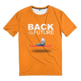 Мужская футболка 3D с принтом Back to the future_11 в Санкт-Петербурге, 100% полиэфир | прямой крой, круглый вырез горловины, длина до линии бедер | 