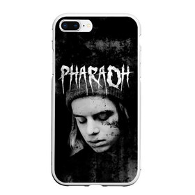 Чехол для iPhone 7Plus/8 Plus матовый с принтом PHARAOH в Санкт-Петербурге, Силикон | Область печати: задняя сторона чехла, без боковых панелей | dark | dead | dolor | dynasty | hip | hop | pharaoh | phlora | phloyd | phosphor | rap | raper | redrum | russian | skr | tattoo | yungrussia | глеб | голубин | мрачный | репер | русский | рэп | скр | уаджет | фара | фараон | хип | хоп