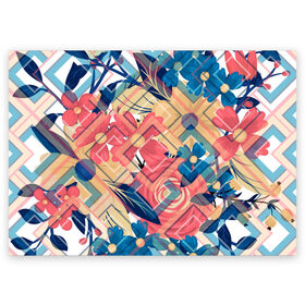 Поздравительная открытка с принтом Абстракция в Санкт-Петербурге, 100% бумага | плотность бумаги 280 г/м2, матовая, на обратной стороне линовка и место для марки
 | abstract | background | design | elements | floral | geometric | summer | texture | текстура | фон