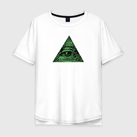 Мужская футболка хлопок Oversize с принтом Freemasonry в Санкт-Петербурге, 100% хлопок | свободный крой, круглый ворот, “спинка” длиннее передней части | 