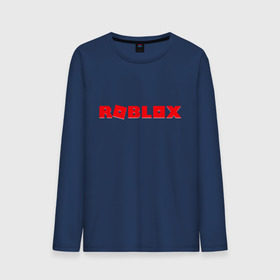 Мужской лонгслив хлопок с принтом Roblox Logo в Санкт-Петербурге, 100% хлопок |  | logo | roblox | лого | логотип | надпись | роблокс