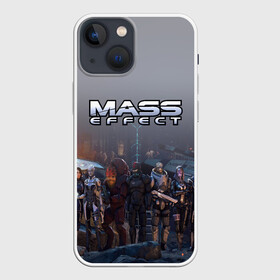 Чехол для iPhone 13 mini с принтом Mass Effect в Санкт-Петербурге,  |  | amdromeda initiative | andromeda | game | gun | hemet | n7 | rifle | ryder | soldier | space | star | weapon