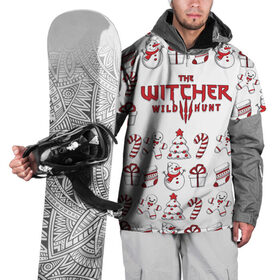 Накидка на куртку 3D с принтом The Witcher Новогодний в Санкт-Петербурге, 100% полиэстер |  | wild hunt | арбалет | ведьмак 3 | геральт | год | дикая | магия | новый | охота | снег | цири