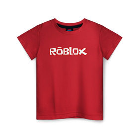 Детская футболка хлопок с принтом Roblox в Санкт-Петербурге, 100% хлопок | круглый вырез горловины, полуприлегающий силуэт, длина до линии бедер | minecraft | roblox | игра | копатель | майнкрафт | роблокс