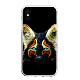 Чехол для iPhone XS Max матовый с принтом Рыжий лис в Санкт-Петербурге, Силикон | Область печати: задняя сторона чехла, без боковых панелей | животное | лиса | рыжий | фыр | черный