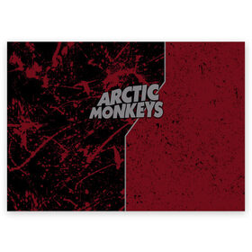 Поздравительная открытка с принтом Arctic Monkeys в Санкт-Петербурге, 100% бумага | плотность бумаги 280 г/м2, матовая, на обратной стороне линовка и место для марки
 | британская | гараж | группа | инди рок | метал | ню | постпанк | психоделический | рок | хай грин | электроник